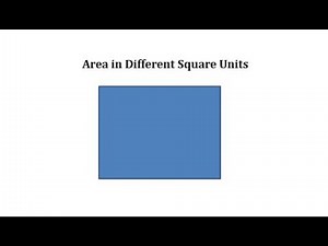 Determine Area in Square Inches and Square Feet