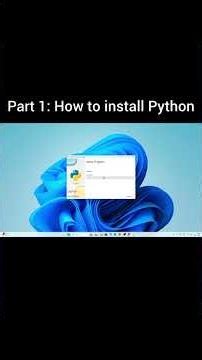 How to Install Python on Windows | Part 1 #Python #Coding #Shorts