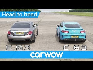 Mercedes-AMG E63 S vs C63 S drag race & rolling race - is there really much difference? | Head2Head