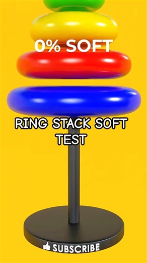 0% Soft vs 100% Soft Ring Stack Test 😳 #shorts