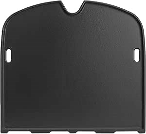 Griddle Portable Grill Accessories for Weber 901001 Traveler Griddles,Outdoor Cooking Cast Iron Grill Plate Replacement Parts for Weber Traveler Griddle Insert