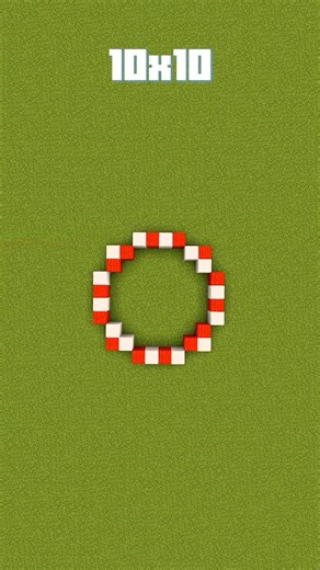 10x10 Circle Guide in Minecraft #shorts