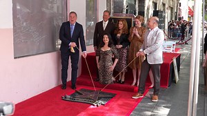 Fran Drescher Channels The Nanny in Leopard Print Dress at Her Walk of Fame Ceremony