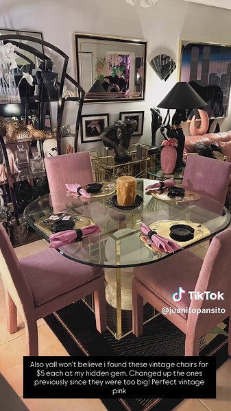 Still tweaking but figured i post some things for you all 🩷 #80s #90s #80snostalgia #fyp #roomupdate #vintagehome #artdeco