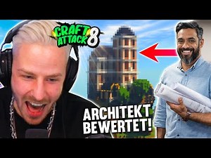 Architect evaluates my CraftAttack house (23 hours BUILD TIME! - Quiet now Trymacs’s!)