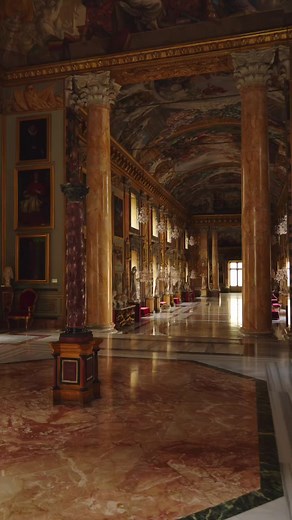 Considered a true gem - and the most perfect example - of Roman Baroque, the Colonna Gallery was commissioned by Cardinal Girolamo I Colonna and his nephew Lorenzo Onofrio Colonna in the mid-17th century. inaugurated by Lorenzo Onofrio's son, Filippo II, in 1700. 📸 roberto_celestri 🎵Adagio for Strings, Op. 11 | Beautiful old libraries, castles and ancient architecture