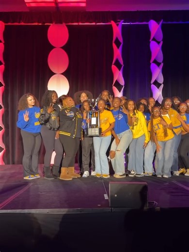Always being GREATER! 💙💛 Sigma Gamma Rho takes 1st Place as NPHC winners at the Association of Fraternal Leadership & Values (AFLV) Step Show! #sgrho1922 #sigmagammarho #sgrho #stepshow 📹: @teamaflv | Sigma Gamma Rho Sorority Inc.