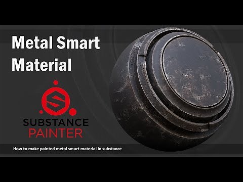 Metal Smart Material - painted metal (5) - substance painter | Matfx rust weathering