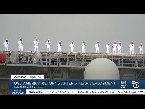 USS America returns after 6-year deployment