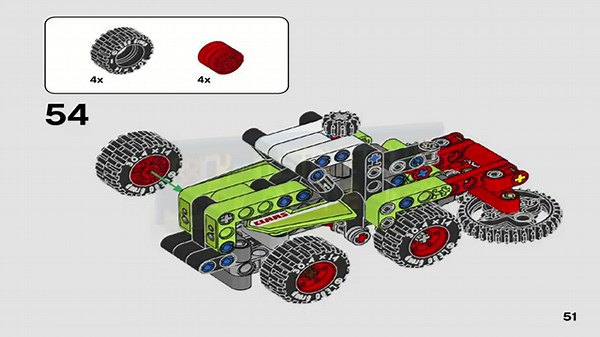 ⚙ LEGO instructions ⚙ Technic ⚙ 42102 ⚙ Mini CLAAS XERION ⚙