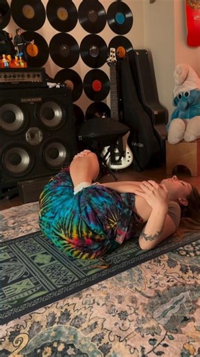 Practicing lotus pose this evening for the back and hips