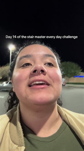 good night from day 14!! this one was so exhausting but by any means we’re getting it done!! #stairmaster #gymtok #weightloss