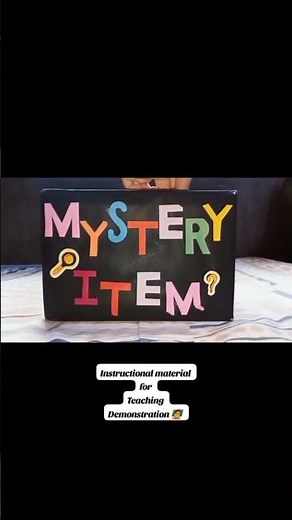 Instructional Material for teaching demonstration