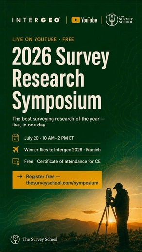 The 2026 Survey Research Symposium and Competition #surveying #geomatics #lidar #gaussiansplatting