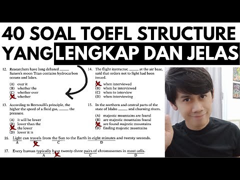 Strategi Jawab 40 soal TOEFL Structure