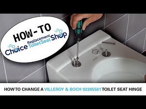 How to Fit A Villeroy & Boch 92205561 Toilet Seat Hinge