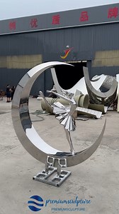 134K views · 3.3K reactions | Stainless steel Art Sculpture Metal Premium sculpture #art #public #garden #Figurativesculpture #statues #Contemporarysculptures #homedecor #interiordesign #gardendesign #sculptureart #artwork #landscapedecor #metalwork #metalsculpture #modernsculpture #abstractsculpture #architecture #chinasculpture #雕塑 | Art Sculpture | Facebook