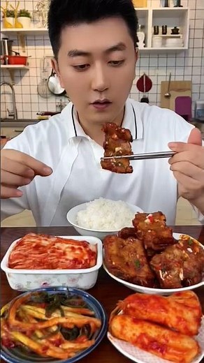 Korean Food Mukbang Challenge | Eat With Me #foodshorts #shortsvideo #KoreanFood