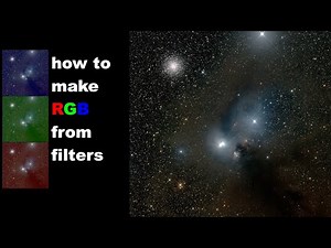 How to composite RGB from gray image (gimp) Astrophotography tutorial