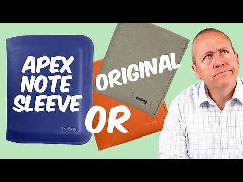BETTER than the original? Bellroy Apex Note Sleeve REVIEW