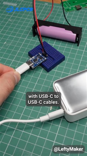 Off-the-shelf vs. Your design. 🔧 @LeftyMaker built his own battery charger with USB-C, calibration & LiFePO4 support — because ready-made modules have limits. Turn your idea into a clean, functional board with JLCPCB’s SMT assembly. We handle precision placement, you focus on creating. Start with $123 new user coupons. 🔗 https://jlcpcb.com/promotion/1752053646?from=signup875000 #DIYElectronics #PCBA #CustomPCB #JLCPCB #SMT | JLCPCB