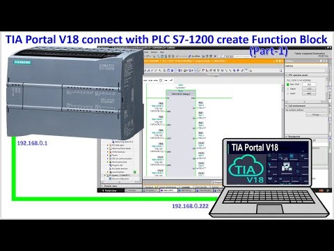 PLC S7-1200 Function Block LADDER Language with TIA Portal V18