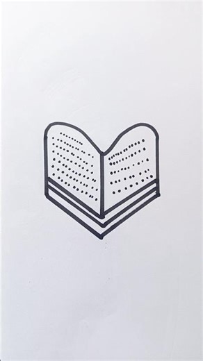 Easy Book Drawing || Best Book Sketch 📖📖📖