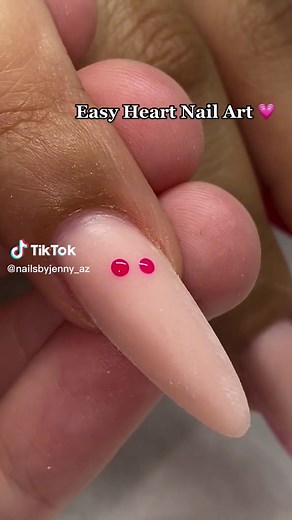Quick and Simple Heart Nail Art Ideas