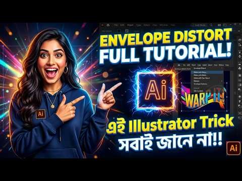 এই Illustrator Trick সবাই জানে না! Envelope Distort Full Tutorial | Illustrator Envelope Distort