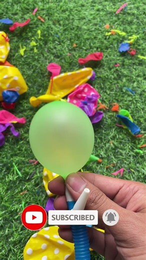BLOWING AND POPPING FUN BALLOONS GREEN #ASMRBALLOONS #balloon #poppballons