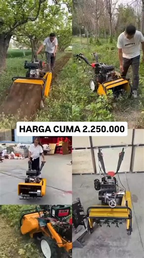 Diesel 4X4 traktor Mini kebun pertanian Harga Promo cuma 2.250.000 Mesin bajak Putar pertanian Nama produk: Diesel 4X4 traktor Mini kebun pertanian Bahan bakar: bensin Berat: 125 KG Lebar kerja:80cm Jenis Produk:Mesin penyiangan pertanian terbaru Aplikasi: Bajak sawah dan kebun dimension (l*w*h):102*59*72cm Model: 173 bensin #fyppppppppppppppppppppppp #perkebunan #pertanianindonesia #mesin