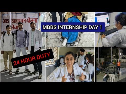 FIRST DAY OF MBBS INTERNSHIP | Medical College Vlog | 24 Hours Duty