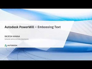 Autodesk PowerMill Tips & Tricks_Embossing text