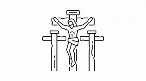 Crucifixion Line Animation Jesus Christ Dying Stock Footage Video (100% Royalty-free) 3418707277 | Shutterstock
