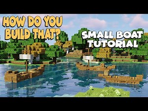How to Build a Boat in Minecraft | Small Boat Tutorial | Minecraft Boat Tutorial