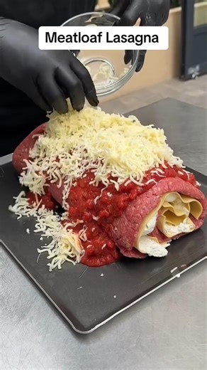 Meatloaf lasagna recipe.