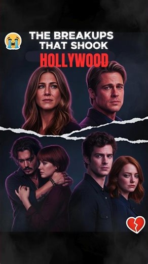 Hollywood’s Most Heartbreaking Breakups 💔 #Shorts