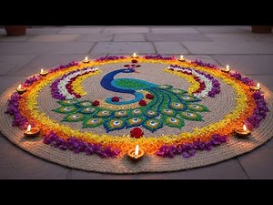 Mat rangoli designs for the festival #❤️❤️you must watch this. REUSABLE...#swaminifashion #rangoli
