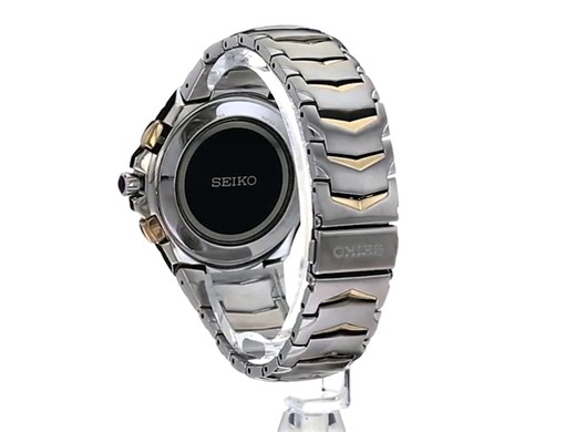 Watch Seiko Men's SSG020 COUTURA Analog Display Japanese Quartz Two Tone Watch on Amazon Live