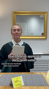draco is joining the work force #dracomalfoy #harrypotter #voldemort #deatheater #jobinterview #interview #intern | emwallbank