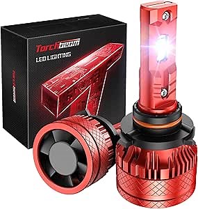 Torchbeam 40,000LM 9005/HB3 Fog Lamp Bulbs, Ultra Glowing 9005 Utility Bulbs, 6500K 110W 40,000LM 800% Enhanced Luminosity Bulbs, 60000Hrs Durable Life, For UTV ATV Outdoor Rides, Pack of 2