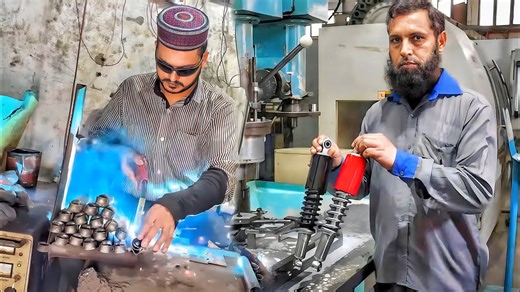 Manufacturing Rear Shock Absorbers for Loader Rickshaws