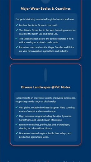 Europe: Physical Geography and Key Features
