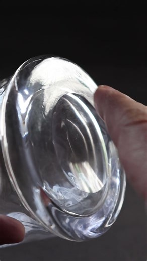 Vintage Dinking Glass - Thomas Webb Ribbonette Pattern Tankard, Circa.1930s.