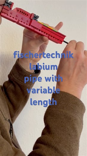 fischertechnik labium pipe with adjustable length