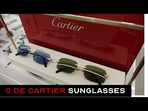 Cartier Rimless Sunglasses Showcase | C de Cartier Frames