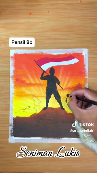 Menggambar hari kemerdekaan indonesia#art #indonesia #merdeka #hutri #haripahlawan