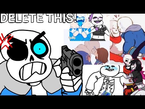 Sans reacts to some cringe stuff from Undertale fans