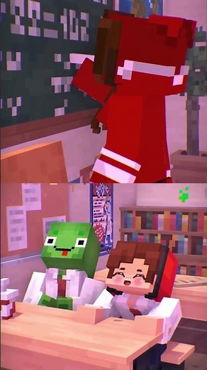 JJ and Mikey Fail POOP 😭🤣 JJ's Sister FART prank- MAIZEN Minecraft Animation #minecraft #shorts