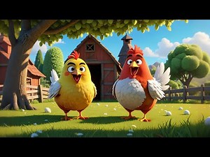 Three Chubby Chickens Count to Ten | Fun Counting Chicken Song for Kids | Nursery and Baby Songs